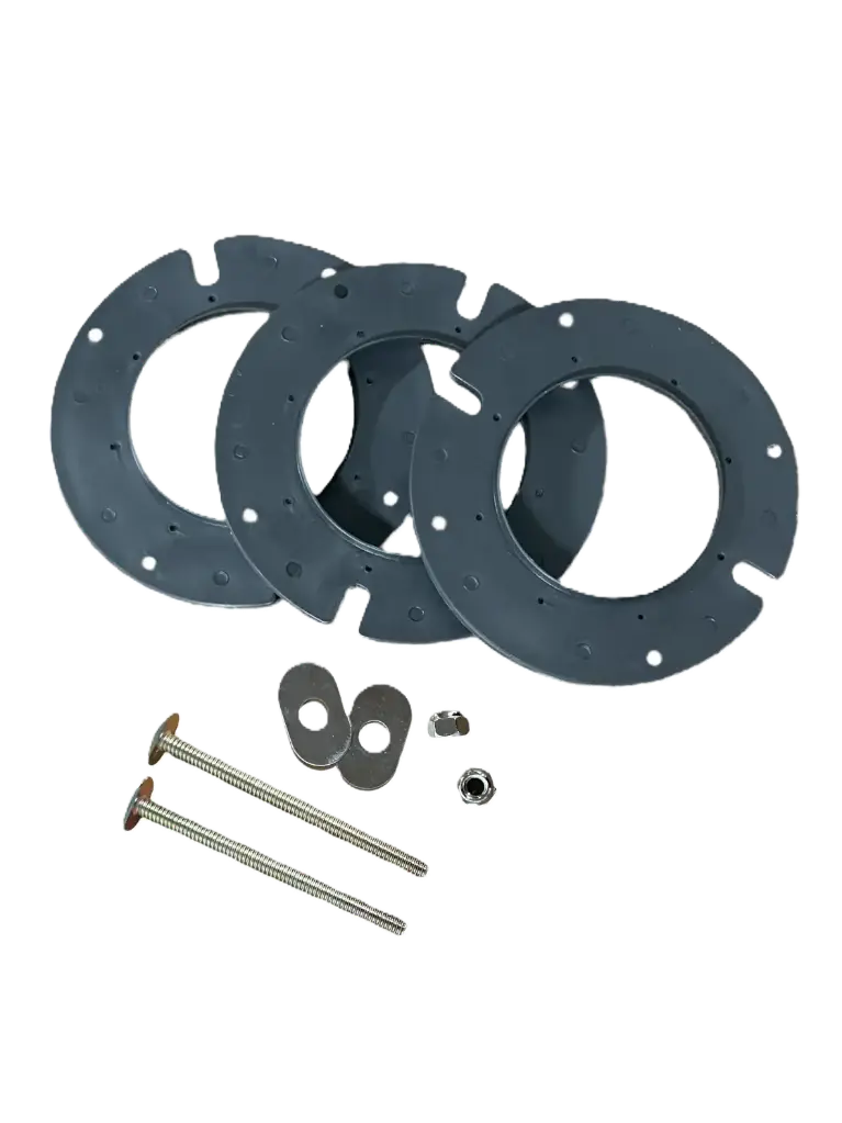 1/4" W Closet Flange Extension Kit for use with ABS (black) No caulk (12 PC Box) CF100A