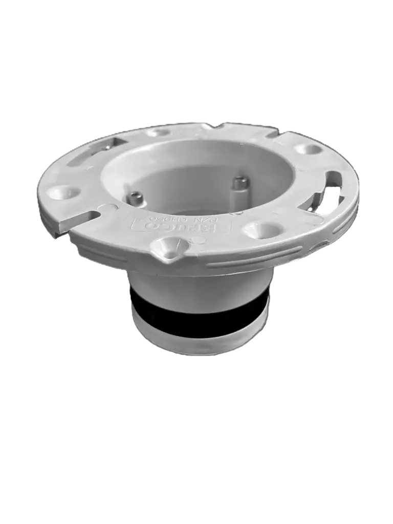 GH950P W 4" Cast Iron Closet Flange Replacement - Compression PVC (White) 24 PC Carton