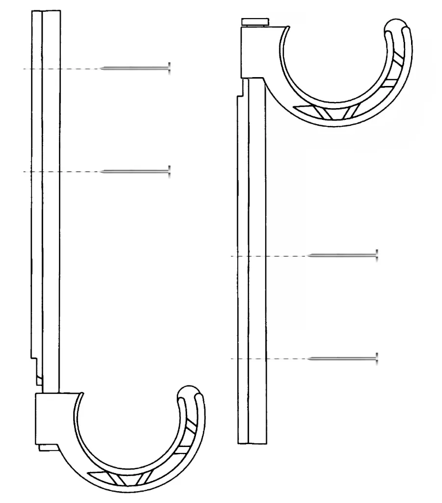 3" x 9" Multi-Hook (25 PC bag) MH3000-9-25