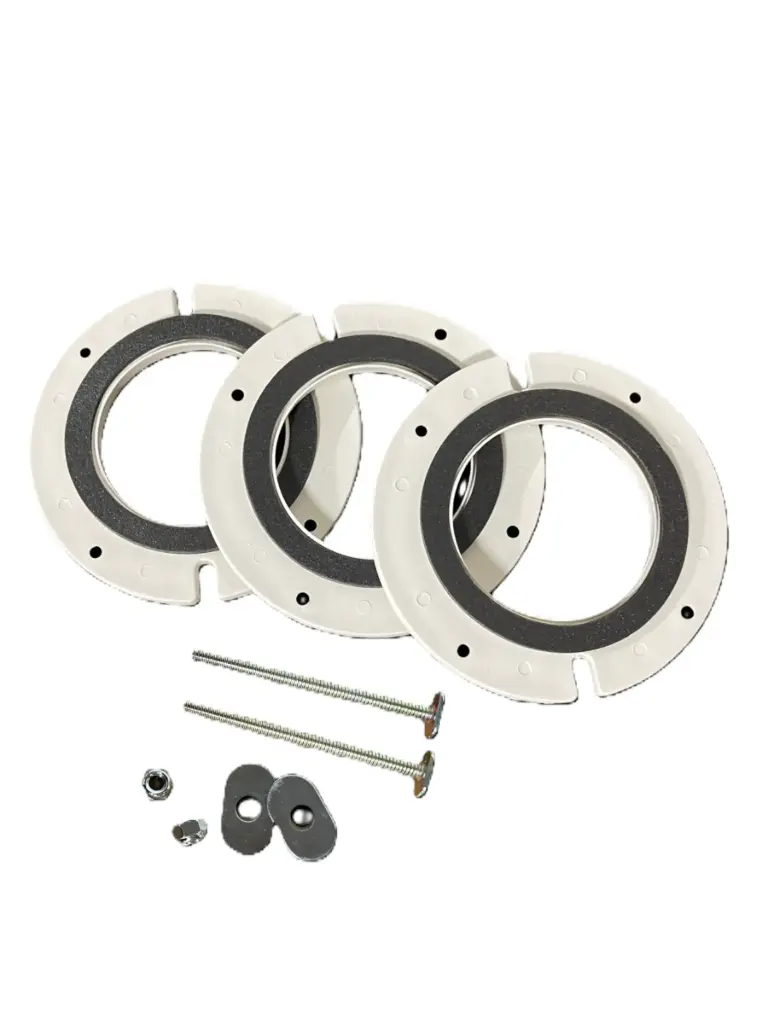 1/4" W Closet Flange Extension Kit w/ gaskets (12 PC Box) for use with PVC (white) GK200P
