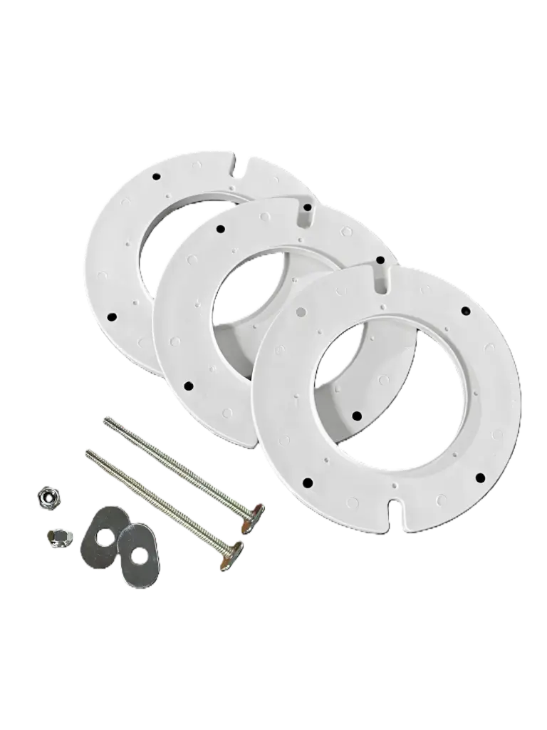 1/4" W Closet Flange Extension Kit for use with PVC (white) No caulk (12 PC Box) CF100P