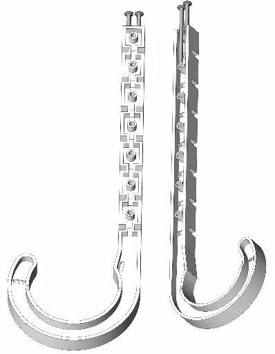 1" x 6" BruCo Hook (25 PC Bag) 20100