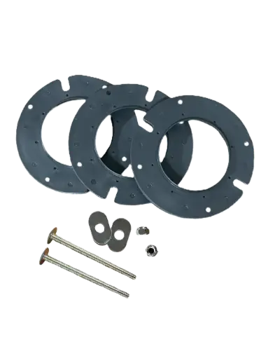1/4" W Closet Flange Extension Kit for use with ABS (black) No caulk (12 PC Box) CF100A