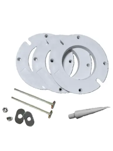 CF300P W 1/4" Closet Flange Extension Kit for use with PVC (White) 12 PC Carton