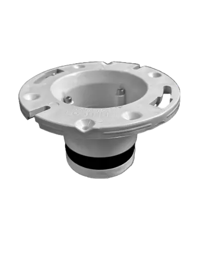 GH950P W 4" Cast Iron Closet Flange Replacement - Compression PVC (White) 24 PC Carton