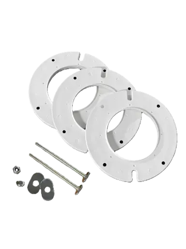 1/4" W Closet Flange Extension Kit for use with PVC (white) No caulk (12 PC Box) CF100P