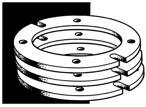 1/4" W Flange Extension Bulk for use with PVC (30 PC Box)